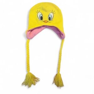 Kids Cartoon Character Yellow and Pink Hat